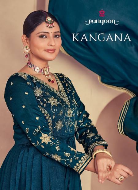 Kangana By Rangoon Heavy Embroidery Anarkali Readymade Suits Wholesale Market In Surat Catalog